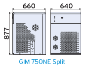 GIM /750NE SPLIT- EIS-GRANULAT-BEREITER